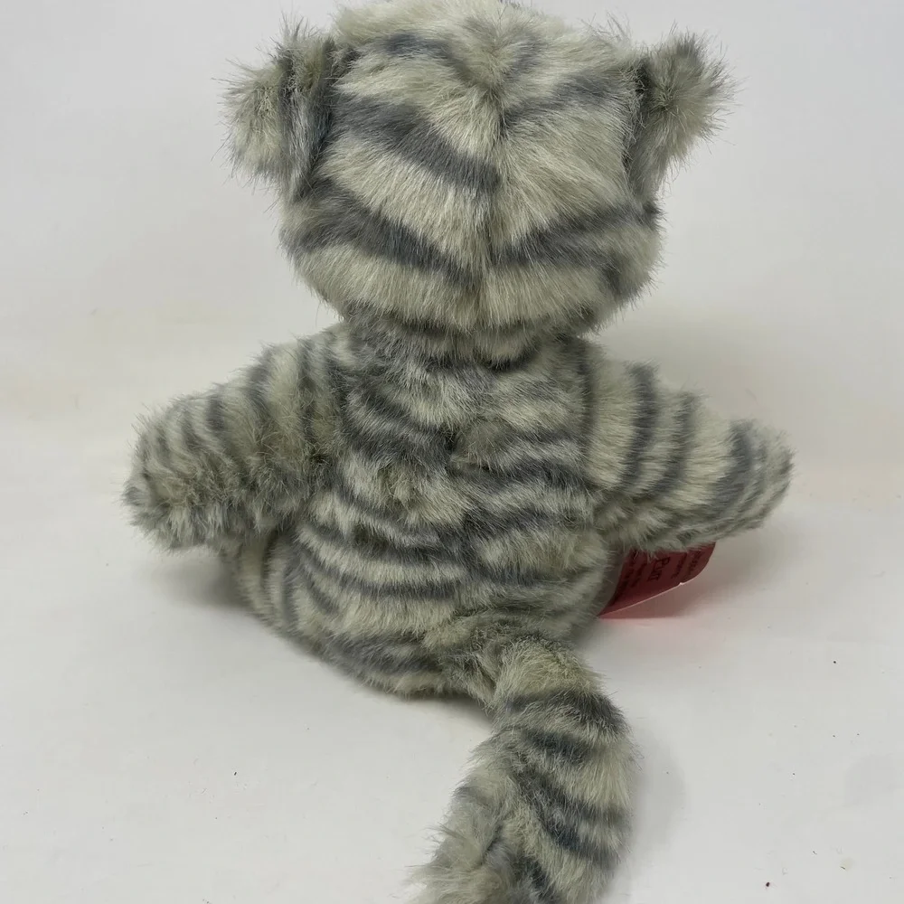 Show-Stoppers Purr Porcelain Doll Babes In The Wild Series Grey Tiger Cat Plush
